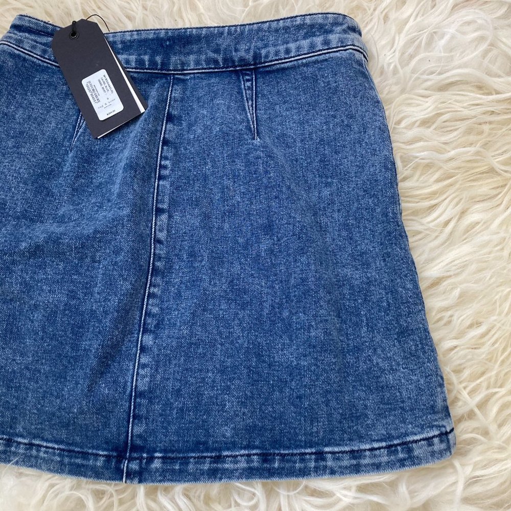 rag & bone Isabel Zip-Front Denim Mini Skirt - Picture 12 of 15